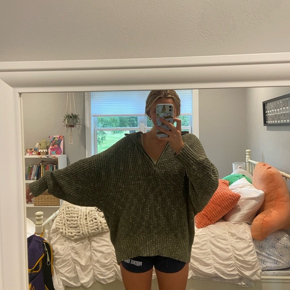 Aerie knitted oversized quarter zip - Picture 4 of 4